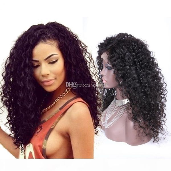 

5x4.5 silk base wig brazilian hair glueless silk full lace human hair wigs for black women loose deep wave lace wigs, Black;brown