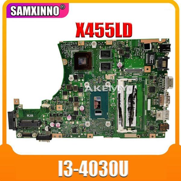 

original for asus lapmotherboard x455ld x455lj k455l a455l w491l rev2.1 gt820m with i3-4030u cpu mainboard 100% tested1