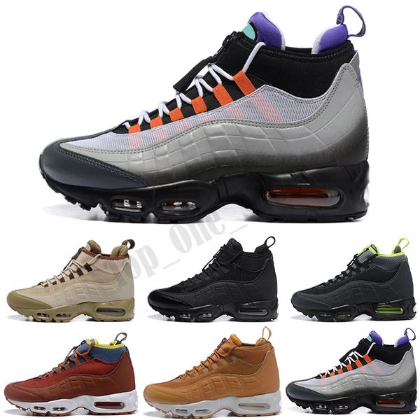 

new mens sneakerboot black army green greedy red designer boots men high sports trainer shoes sneakers 7-12