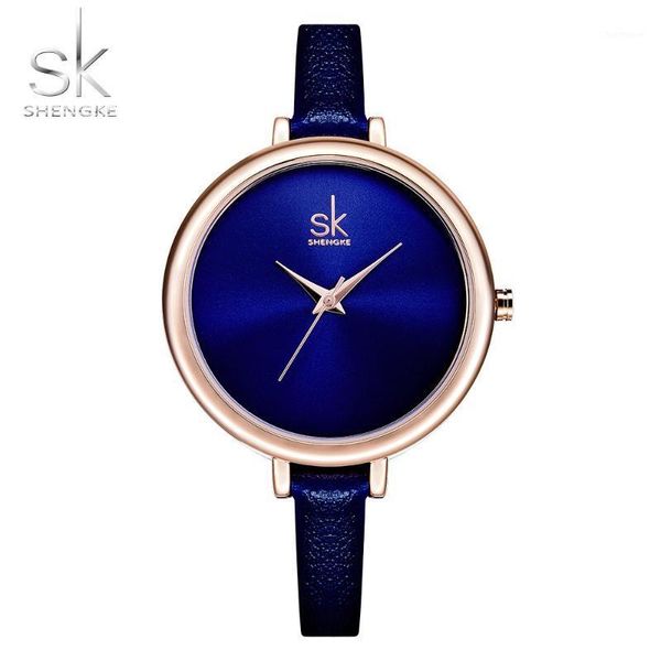 

shengke elegant ultra thin watch for women luxury selling watch ladies wrist watches clocks 20201, Slivery;brown