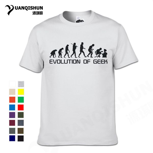

sport t-shirt funny science geek t shirt 2018 summer fashion short sleeve tees men brand evolution printed tshirt