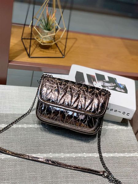 

small head chain 2020 new fashion slung shoulder net red leather women's bag 9857