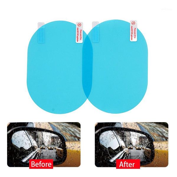 

2pcs / set rearview mirror protective film anti fog rainproof film for car windows waterproof membrane1