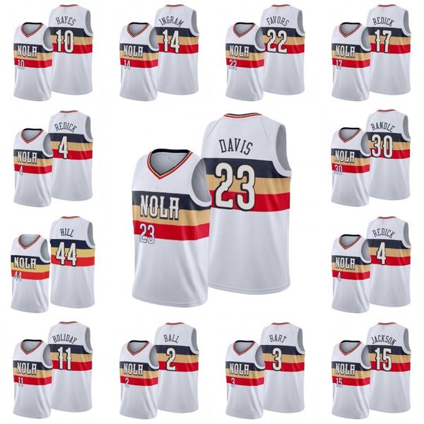 

новый орлеан пеликаны мужчины jaxson hayes jason smith фейворс j.j. redick элфрид пейтон миротич ian clark трикотажных изделий, Black