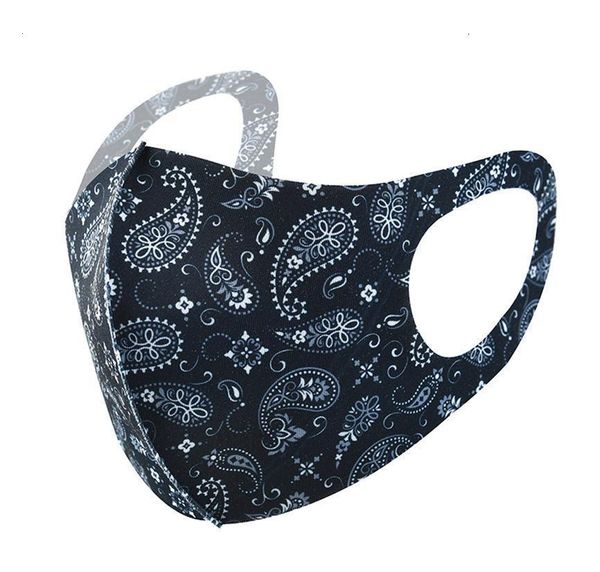 

dustproof face cashew fashion flower masks camouflage summer spring ice printing mask silk and cartoon sunscreen xhhair zydo