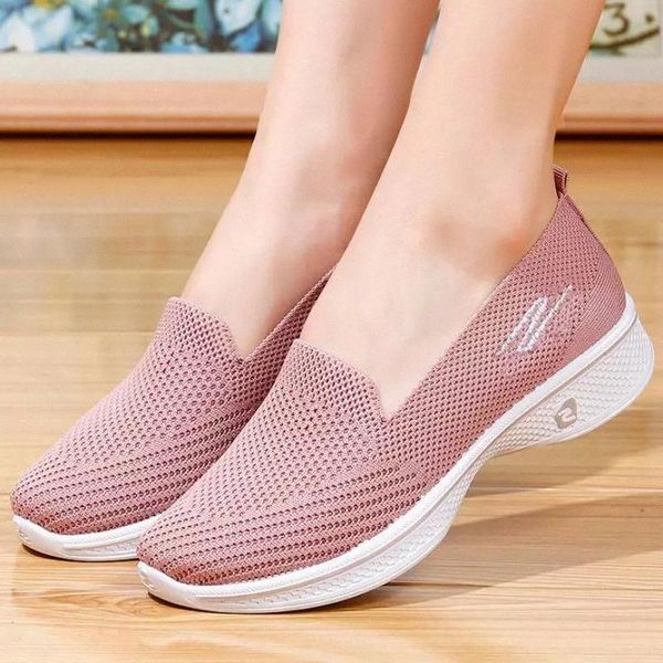 

mesh women flats slip on shoes platform lady loafers spring autumn shallow single shoes socks walking breathable new #hd0n