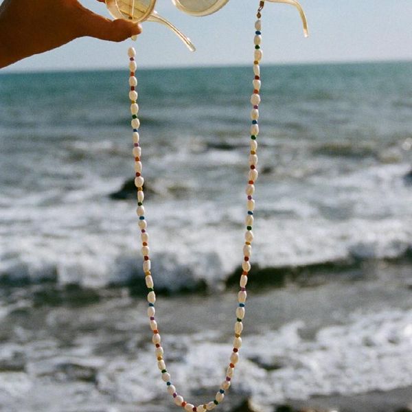 

2020 baroque pearl glasses chain halter rice beads glasses lanyard rope vintage rainbow lanyards sunglasses strap accessories h jllasp