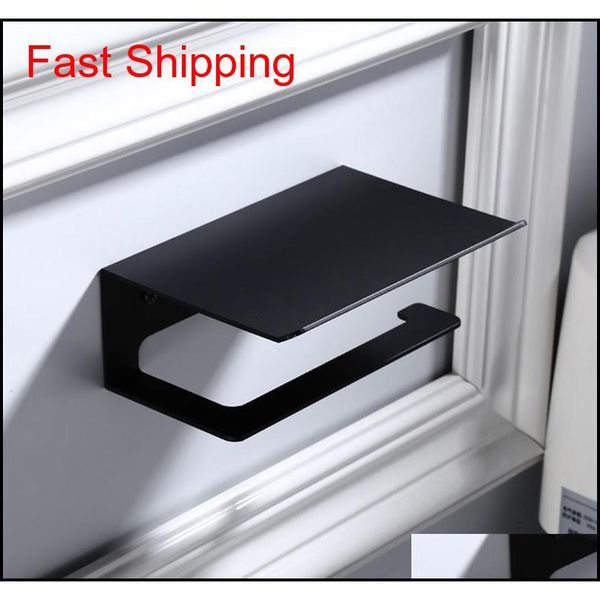 

toilet roll paper holder wall mount space aluminum paper roll shelf towel rack mobile phone storage rack t qyldth sports2010