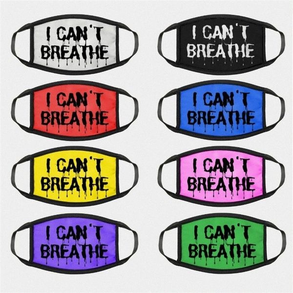 

washable parade proof print american i dust can't breathe face mask out door sport riding designer masks t9i00396 rhs7#