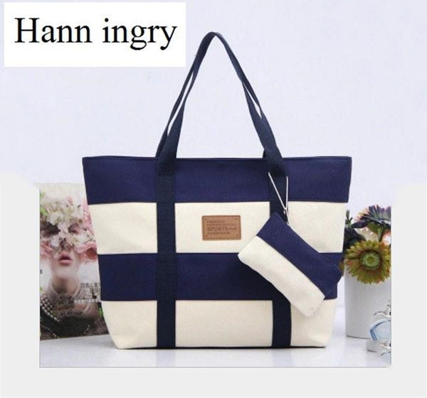 

hann ingr fashionable ladies square striped single shoulder sail handbag simple style wear-resisting large capacity bag h163d