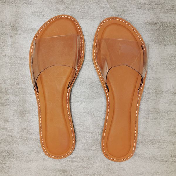 

2020 new women eva slippers beach jelly slides summer crystal transparent sandals shoes outdoor slip on female fashion shoes x1020, Black