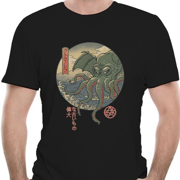 

trend call of cthulhu ukiyo e print harajuku round collar short sleeve japanese art 8840a sport hooded sweatshirt hoodie t shirt
