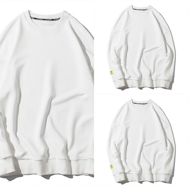 

olrik men's wear 2020 autumn men's round neck sweater loose hip-hop national trend thickened sweaternational sweater oversize for, Black
