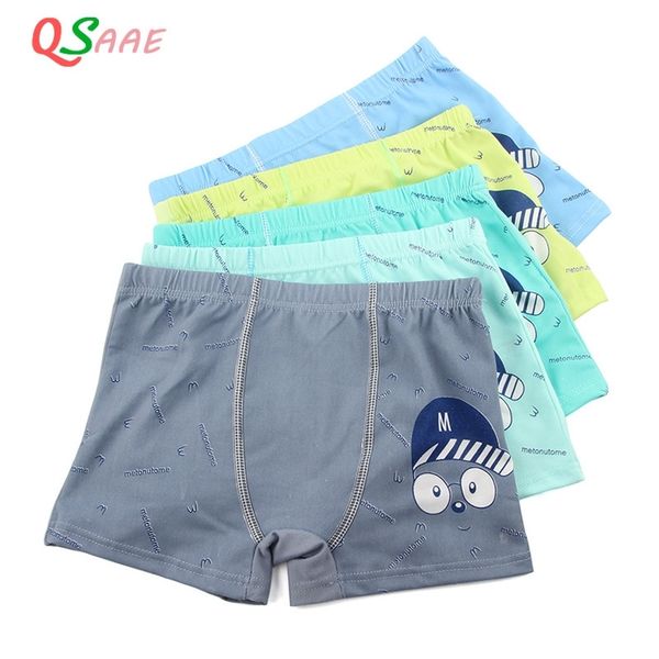

5 pcs/lot cartoon boys underwear soft breathable kids boxer for 5-12yrs baby panties kawaii boy briefs underpants lj200820, Camo
