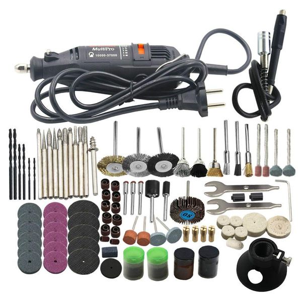 

180w engraver electric grinding machine rotary tool variable speed mini drill grinding tools with 161pcs power tools accessories