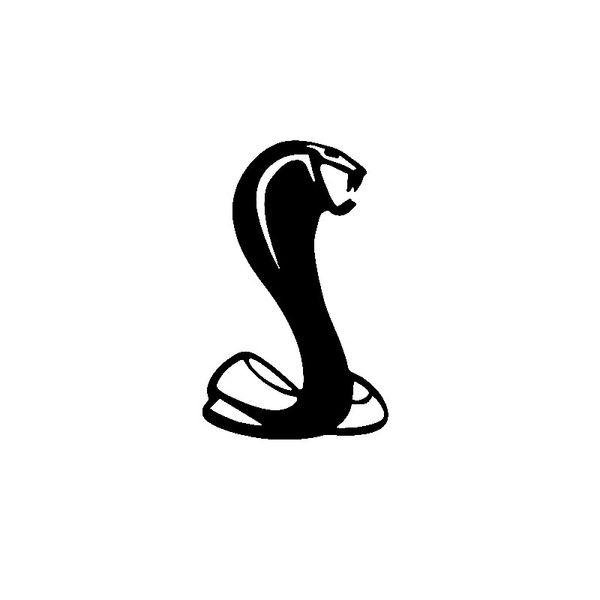 

9.3cm*14.9cm tribal cobra snake minimalist cool artistic vinyl decal car sticker black/silver c19-1047