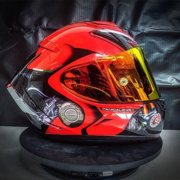 Motosiklet Kaskları Moda Shoii X14 Kask X-onoreen Panigale V4 Kırmızı Tam Yüz Yarışı Casco de Motocicleta