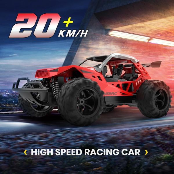 DEERC RC Car Drift 20 Km / h 1:22 Racing RC CARRO 60 MINS PLAY HOME 2.4 GHZ Drift Buggy Carro de brinquedo com baterias para crianças LJ200919