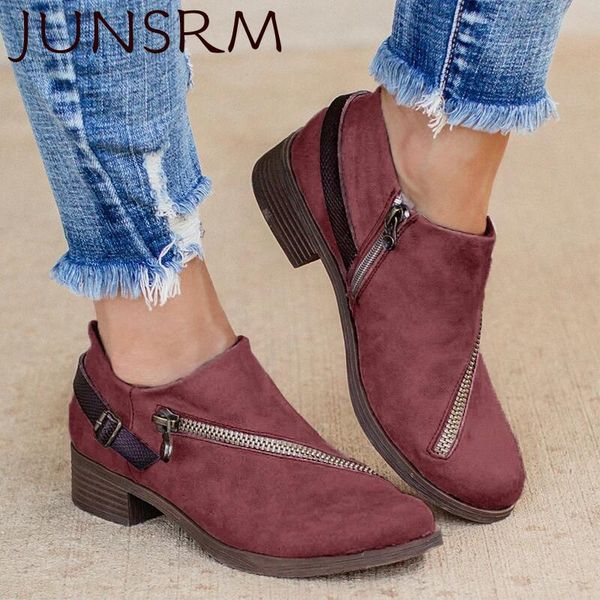 

vintage women ankle boots flats leather boots ladies soft shoes winter females casual botas de mujer outdoor ladies, Black