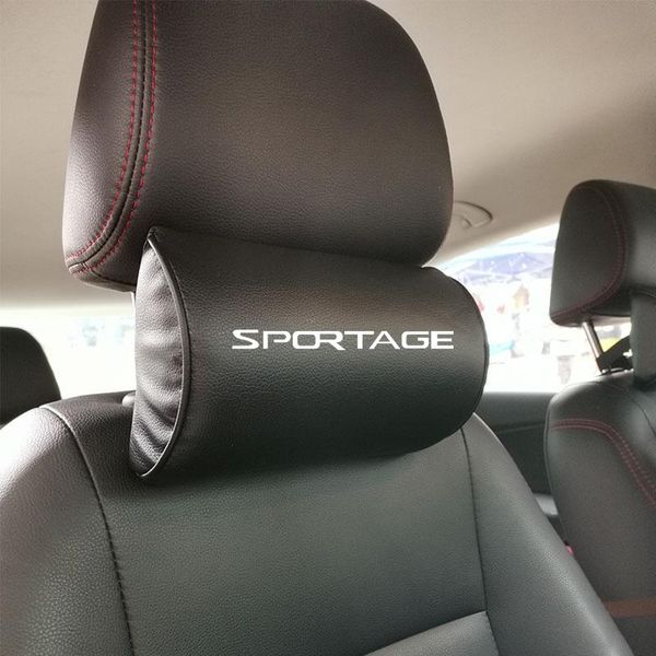 

pu leather car neck pillow for kia sportage auto seat headrest pillows car-styling accessories