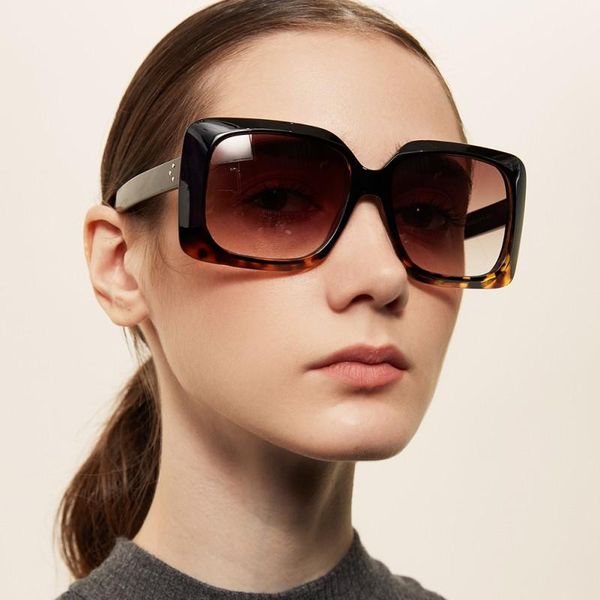 

sunglasses style vintage fashion oversize square frame women brand designer glasses classic eyewear uv400, White;black