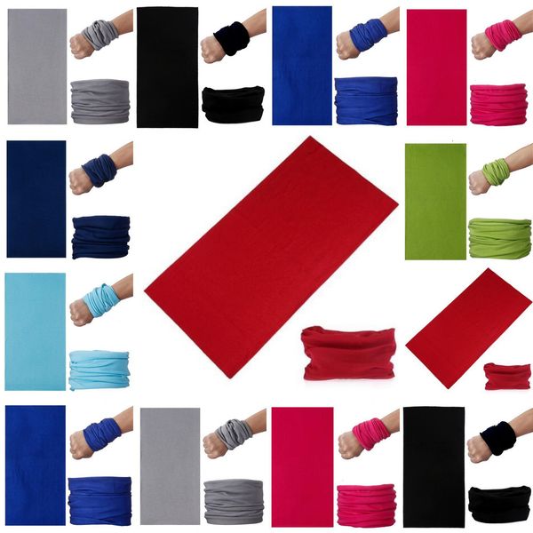 

bandanas solid mask color face multifunctional tube seamless head scarf neck muslim seamless cycling windproof