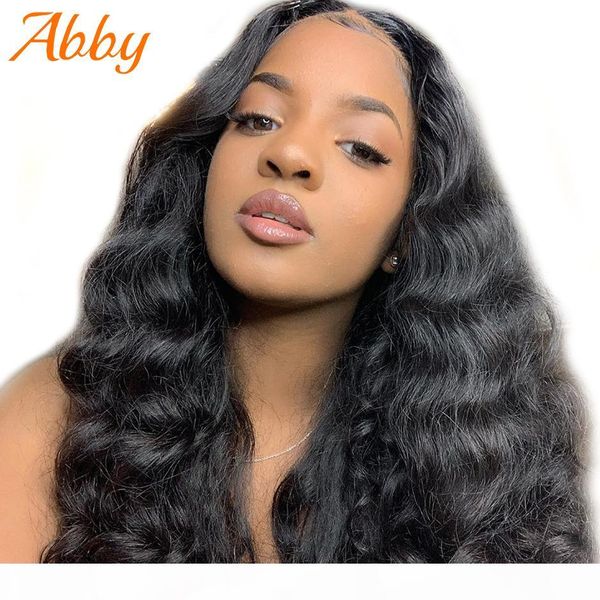

loose wave wigs human hair 20inches brazilian human hair 180% density wigs for black women lace part wig abby hair closure wigs