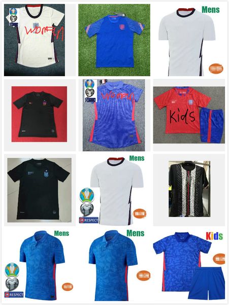 

2021 новый футбол джерси 2020 kane sterling rashford 20 21 национальные команды футбольные рубашки мужчины + детские комплекты устанавливают, Black
