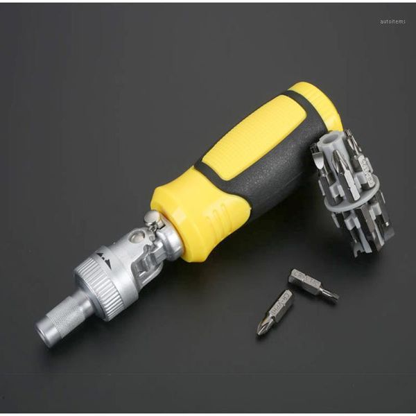

13-in-1 ratchet foldable 180 degree t-type with batch head screwdriver set one word plumscrewdriver household maintenance tools1