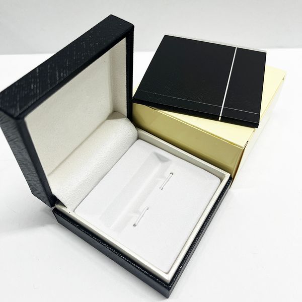 

luxury mon cufflinks box with black instructions luxury gift box, Silver