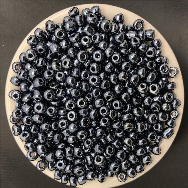 

200pcs 4mm charm czech glass seed spacer beads color ab diy bracelet necklace jewelry making acc sqcqot, Black