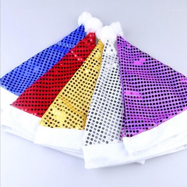 

party hats creative multi color christmas hat sequins kids gift stage decoration props supplies1
