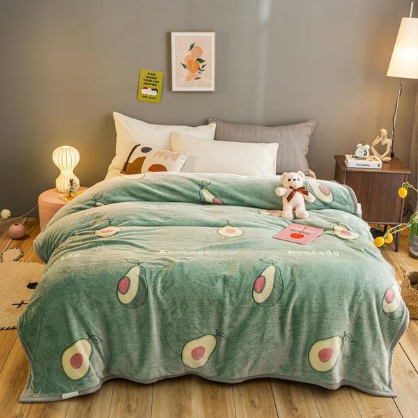 

blankets coral fleece soft blanket for sofa decoration warm beds winter gift