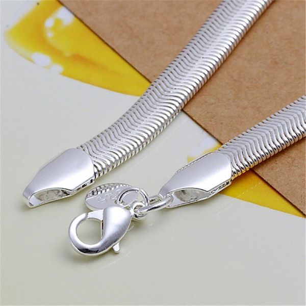 

silver color jewelry simple 6mm flat snake bracelets new women lady fashion jewelry christmas gifts h164 h bbyodk, Black