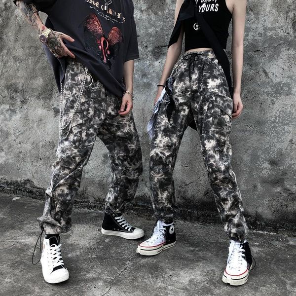 

men's pants zhuzunzhe 2021 men camouflage pencil trousers streetwear sweatpants male casual fashion loose style hip hop, Black