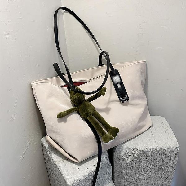 

ins hong kong-style large-capacity bag women's bag 2020 new fashion fashion portable shoulder net red all-match tote