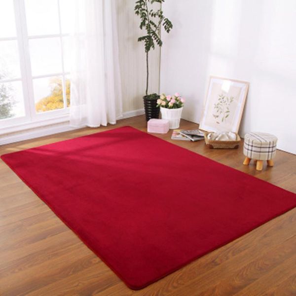 

factory wholesale high-end home coral velvet carpet bedroom living room non-slip blanket children crawling mat tatami rug