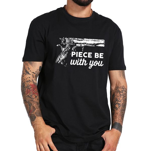 

кусок быть с вами пистолет футболка смешной второй поправки gun права tee shirt коротким рукавом новая мода eu размер tops спорта с капюшоно