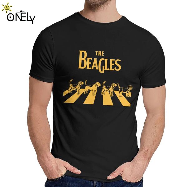 

quality the beagles dog short sleeve men's crazy style soft classic round neck t shirt sport hooded sweatshirt hoodie