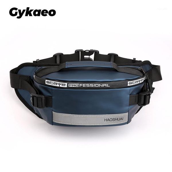 

waist bags 2021 men fashion outdoor packs running sports close pockets reflective strip chest bag anti-theft crossbody package1
