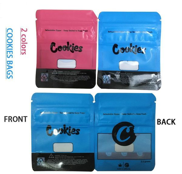 

red blue cookies mylar bags 420 packaging mylar bags plastic bag california cookies sf 8th 3.5g packaging smell proof childproof zipper bag