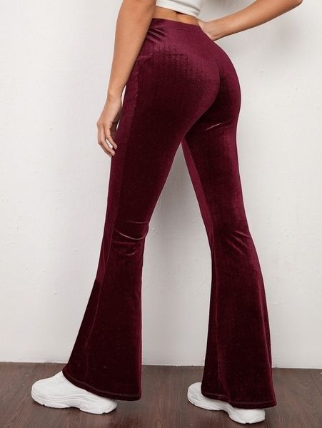 

cut out back pu leather skinny pants x9jy#, Black;white