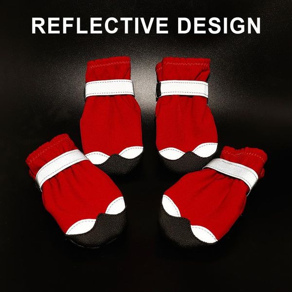 

winter dog shoes warm pet dog boots waterproof puppy dog rain snow booties socks reflective for small large footwear qylxmh