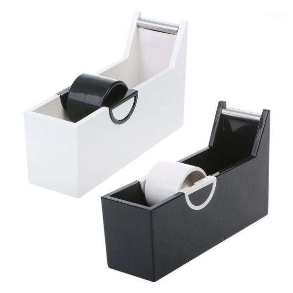

packing tape dispensers 1 pc creative plastic deskadhesive dispenser cutter stand holder office school supplies stationery1