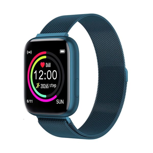 

p4 touch smart watch color screen new upgrade sports waterproof heart rate and blood prsure bluetooth monitor step movement braceletjk