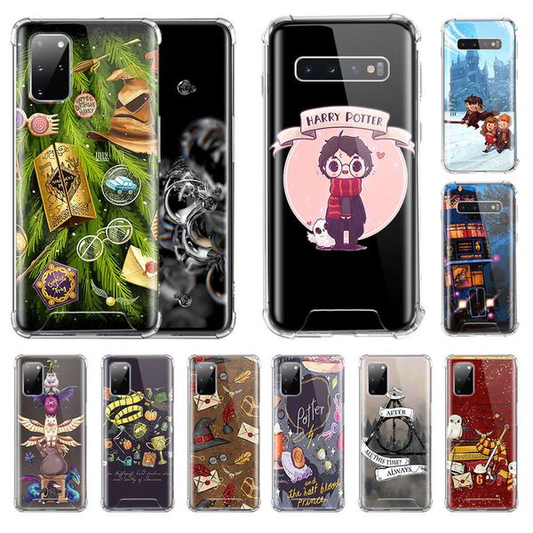 

hogwarts cartoon cover samsung, mobile phone cover and airbag bulletproof cover samsung galaxy s20 super s10 plus 5g s10e s9 s8 note 10 lite