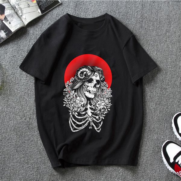 

requiescat skull art men's tshirt short sleeve t shirt streetwear funny printed t-shirt harajuku sport hooded sweatshirt hoodie