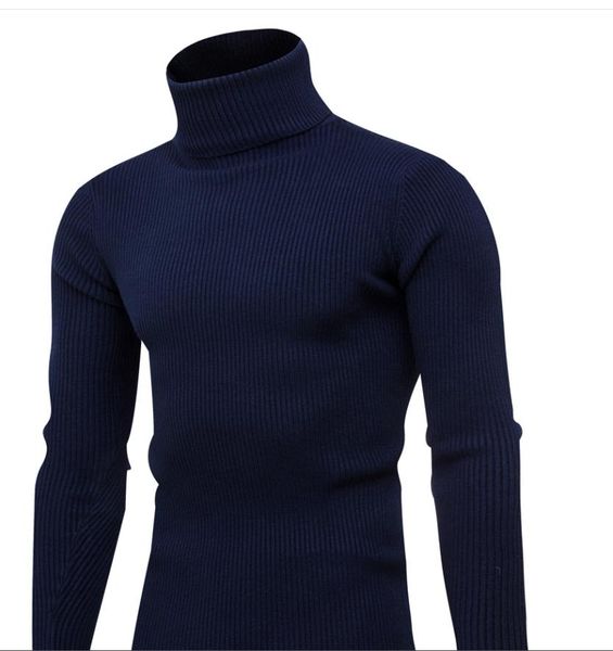 

men's sweaters for autumn winter new style european and american high-neck solid color twist bottoming mens clothing, White;black