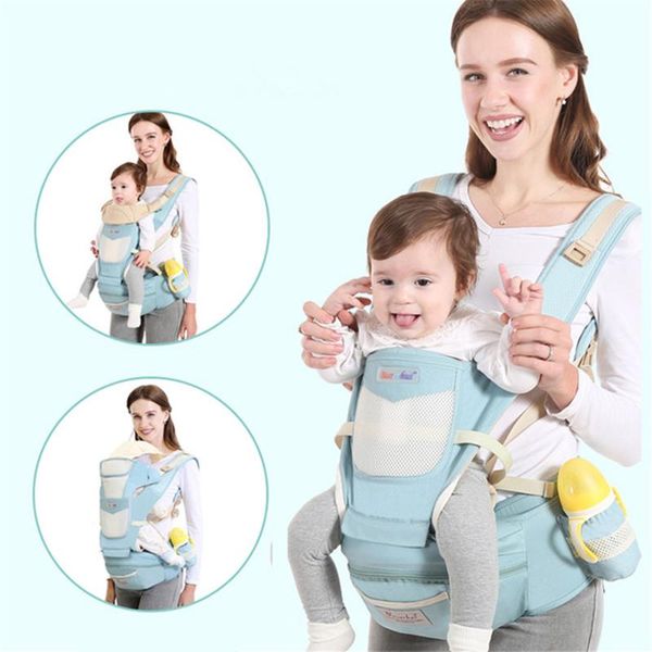 

carriers, slings & backpacks baby hipseat ergonomic carrier soft safety infant born hip seat sling front facing kangaroo for outdoor travel