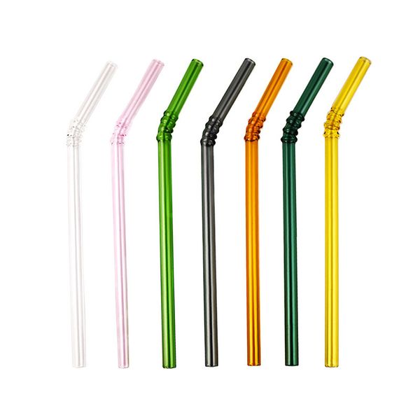 

color creative glass straw art, heat resistant, environmental friendly food grade, pure hand made drink straw